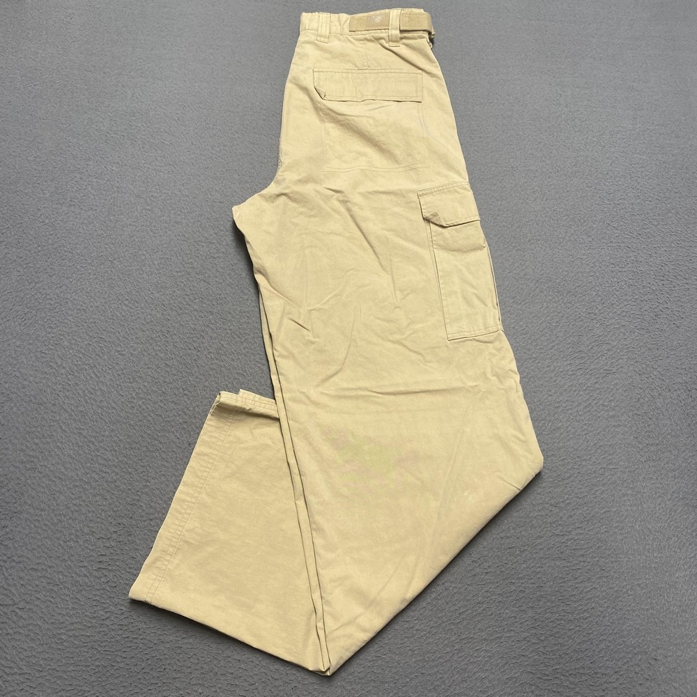 Aeropostale‎ Cargo Pants Mens XS-L Khaki Beige Adjustable Belt Utility Pockets
